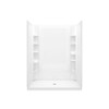 Alcove Shower Kit 34-in L x 60-in W x 75.75-in H in White