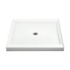 Shower Base 42-in L x 42-in W with Center Drain in White
