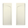 Ensemble 1.25-in x 34-in x 72.5-in. 2-piece Direct-to-Stud Shower End Wall Set in Biscuit