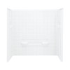 Sterling 6104L-5405NC-0 All Pro 60-in x 30-in Vikrell 5-Piece Bath and Shower Kit with Clear Door