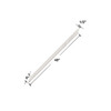 WC648-181 Lusso .5-in x 6-in x 48-in Surface Wall Cap, Palladio White