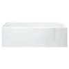 Sterling 7114R-5405NC-D-0 60-in x 30-in Bathtub, Walls and Door Kit, in White/Nickel with Clear Glass
