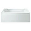 Sterling 7115L-5405SC-0 60-in x 32-in Bathtub, Walls and Door Kit, in White/Chrome with Clear Glass