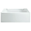 Sterling 7115R-5405SC-0 60-in x 32-in Bathtub, Walls and Door Kit, in White/Chrome with Clear Glass