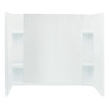 Sterling 7116R-5405NC-0 Accord 60-in x 36-in Vikrell 5-Piece Bath and Shower Kit with Clear Door
