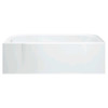 Sterling 7124L-5405NC-0 60-in x 30-in Bathtub, Walls and Door Kit, in White/Nickel with Clear Glass