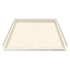 39.5-in x 37.75-in Solid Surface Barrier-Free Right-Hand Shower Base in Cameo