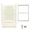 Sterling 7222-5475NC-96 Ensemble 48-in x 34-in Vikrell 5-Piece Shower Kit with Clear Door
