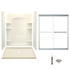 Sterling 7223-5475SC-96 Ensemble 60-in x 34-in Vikrell 5-Piece Shower Kit with Clear Door