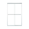 48-in x 36-in Shower Base, Walls and Door Kit, in White/Chrome with Clear Glass