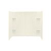 60-in x 36-in Shower Base, Walls and Door Kit, in Biscuit/Nickel with Clear Glass