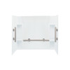 Sterling 7116-5475NC-G-0 Accord 60-in x 36-in Vikrell 5-Piece Shower Kit with Grab Bar and Clear Door