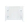 60-in x 36-in Shower Base, Walls and Door Kit, in White/Nickel with Clear Glass