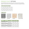 PPWKX60368412-63 Prodigy Plus 60-in x 36-in x 84/12-in Shower Wall Kit, Lustrous Gold (8-in x 16-in Horizontal Tile Pattern with Stone Color)