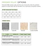 PPWKX60368412-60 Prodigy Plus 60-in x 36-in x 84/12-in Shower Wall Kit, Calcite (8-in x 16-in Horizontal Tile Pattern with Stone Color)