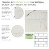 PPWKX60367224-63 Prodigy Plus 60-in x 36-in x 72/24-in Shower Wall Kit, Lustrous Gold (8-in x 16-in Horizontal Tile Pattern with Stone Color)