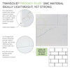 PPWKX60367224-60 Prodigy Plus 60-in x 36-in x 72/24-in Shower Wall Kit, Calcite (8-in x 16-in Horizontal Tile Pattern with Stone Color)