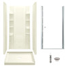 Sterling 7230-6305SC-96 Store+ 36-in x 34-in Vikrell 5-Piece Shower Kit with Clear Door