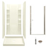 Sterling 7230-6305NC-96 Store+ 36-in x 34-in Vikrell 5-Piece Shower Kit with Clear Door