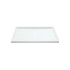 48-in x 34-in Shower Base, Walls and Door Kit, in White/Chrome with Clear Glass