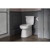 Brella Skirted Elongated 2PC Toilet with Cachet Nightlight Toilet Seat, In White