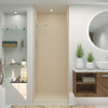 36-in x 36-in x 75-in Solid Surface Alcove Shower Kit in Matrix Khaki