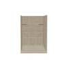 34-in x 48-in x 75-in Solid Surface Alcove Shower Kit in Sand Mountain