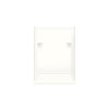30-in x 60-in x 75-in Solid Surface Right-Hand Alcove Shower Kit in White