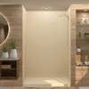 32-in x 60-in x 75-in Solid Surface Right-Hand Alcove Shower Kit in Sea Shore