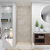 36-in x 36-in x 96-in Solid Surface Alcove Shower Kit with Extension in Silver Mocha