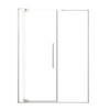 RDPD6676108C-PC Rynolds Duo 66-in x 76-in Pivot Shower Door With 5/16-in Clear Glass And Sabrina Double-Sided Handles, Polished Chrome