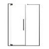 RDPD6676108C-MB Rynolds Duo 66-in x 76-in Pivot Shower Door With 5/16-in Clear Glass And Sabrina Double-Sided Handles, Matte Black