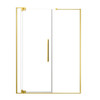 RDPD6076108C-CB Rynolds Duo 60-in x 76-in Pivot Shower Door With 5/16-in Clear Glass And Sabrina Double-Sided Handles, Champagne Bronze