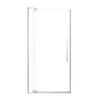 RPD3676108C-BS Rynolds 36-in x 76-in Pivot Shower Door With 5/16-in Clear Glass And Sampson Double-Sided Handles, Brushed Stainless