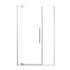 RDPD5476108C-BS Rynolds Duo 54-in x 76-in Pivot Shower Door With 5/16-in Clear Glass And Sabrina Double-Sided Handles, Brushed Stainless