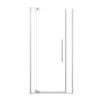 RDPD4276108C-PC Rynolds Duo 42-in x 76-in Pivot Shower Door With 5/16-in Clear Glass And Sabrina Double-Sided Handles, Polished Chrome