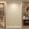 30-in x 60-in x 99-in Solid Surface Left-Hand Alcove Shower Kit with Extension in Matrix Khaki
