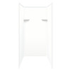36-in x 36-in x 72-in Solid Surface Shower Wall Surround in White