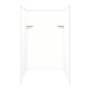 48-in x 36-in x 72-in Solid Surface Shower Wall Surround in White