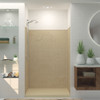 48-in x 36-in x 72-in Solid Surface Shower Wall Surround in Almond Sky