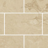 60-in x 32-in x 60-in Solid Surface Tub Wall Surround in Almond Sky