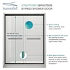 Stratford 60-in x 78-in Bypass Shower Door With 5/16-in Clear Glass And Round Tube Handles, Polished Chrome