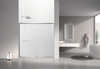 Stratford 60-in x 60-in Bypass Shower Door With 5/16-in Full Frost Glass And Round Tube Handles, Polished Chrome