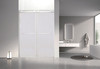 Olenna 60-in x 80-in Bypass Shower Door With 11/32-in Silver Sparkling Glass And Riley Handles, Polished Chrome