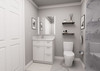 30-in x 21-in x 35-in Ready to Assemble Slim Shaker Vanity Combo Base Cabinet With Three Drawers on Right, White, V3021DR-RTA-FR02-WH