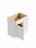 30-in x 18-in x 31-in Ready To Assemble Shaker Single Door with Two Right-Side Drawers Vanity Base Cabinet, White, V301831DR-2D-RTA-FR01-WH