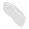 12-in x 1-in x 5-in Gel Bathtub Pillow, White
