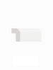 96-in Angled Light Rail Molding, White