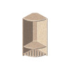 6-in x 14-1/2-in Double Corner Shelf in Sand Castle 6-in x 14-1/2-in Double Corner Shelf in Sand Castle