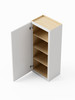 21-in x 12-in x 42-in Ready To Assemble Slim Shaker Single Door Wall Cabinet, White